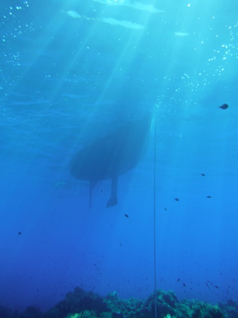 Quille Bateau sous la Surface