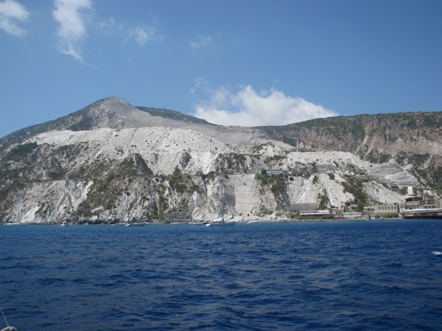 Carrière de Pierre-Ponce à Lipari